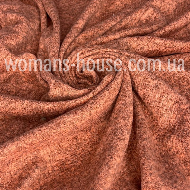 Трикотаж Ангора софт меланж Персиковий, фото 1