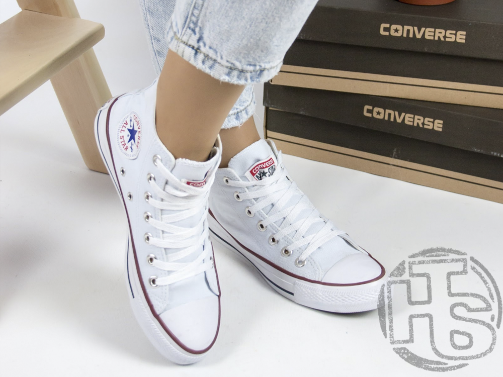 Жіночі кеди Converse Chuck Taylor All-Star Ox High-Top White M7650C, фото 1