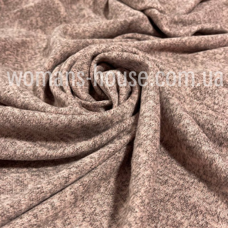 Трикотаж Ангора софт меланж Рожевий, фото 1