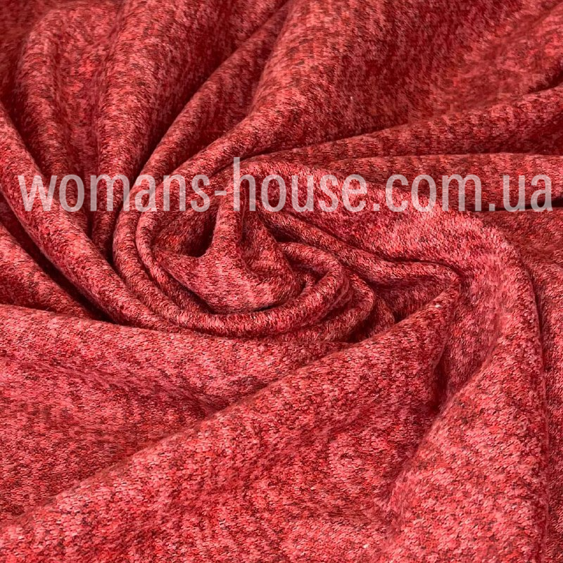 Трикотаж Ангора софт меланж Червоний, фото 1