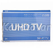 Smart телевізор 4К з діагоналлю 34 дюйми на Android 13 WiFi 1Gb Ram 8Gb Rom T2 Безрамковий, фото 10