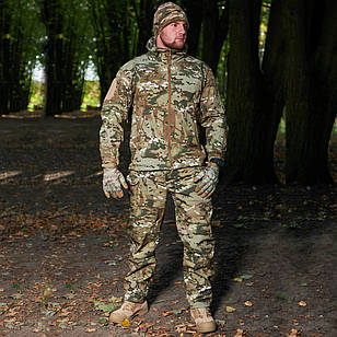 🔥Костюм демісезонний soft shell "Куртка та Штани" (Multicam) (мультикам, тактичний, військовий, ЗСУ, НГУ)