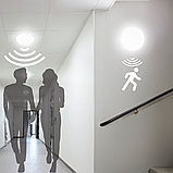 Світильник із датчиком руху LED накладний Євросветло коло CL-RS-R1 IP65 12 Вт 6400 К, фото 4