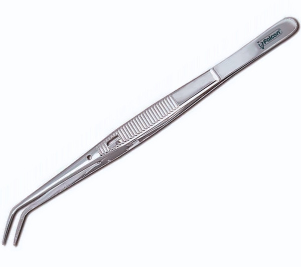 Пінцет із фіксатором College 15 см Falcon, фото 1