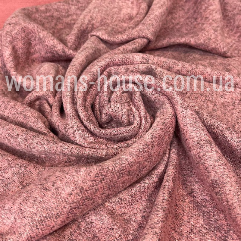 Трикотаж Ангора софт меланж Пудра, фото 1