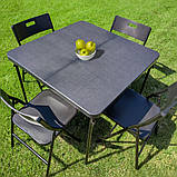 Набір складної мебелі(Стіл и 4 стільця), Чорний (з сумкою) SW-00001541, фото 2