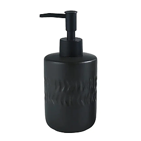 Дозатор для мила керамічний для ванної кімнати та кухні колір чорний