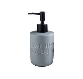 Дозатор для мила керамічний для ванної кімнати та кухні колір сірий