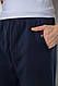 Спортивні штани чоловічі на флісі, колір темно-синій, 244R41271, фото 5