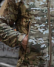 🔥 Куртка непромокальна soft shell "KLOS" (Multicam) (військова, тактична, нгу, зсу, мультикам), фото 7