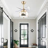 3 кольори світлодіодного стельового вентилятора, стельового вентилятора з дистанційним керуванням