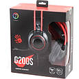 Навушники A4Tech Bloody G200S Black+Red, фото 7