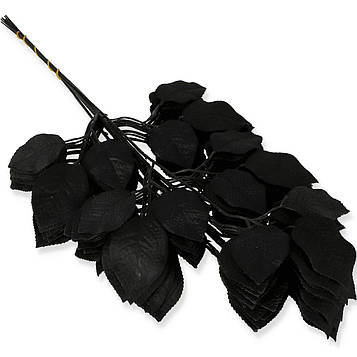 Гілка троянди штучна чорна |В-57 см| 12 шт/уп
