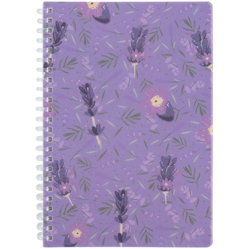 Зошит на спiралi Axent Lavender 2 8033-2-A, А5, 80 аркушів, клітинка, пластикова обкладинка