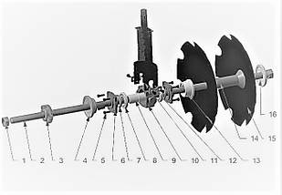 Вал дискової борони БДТ-7 1,9 м