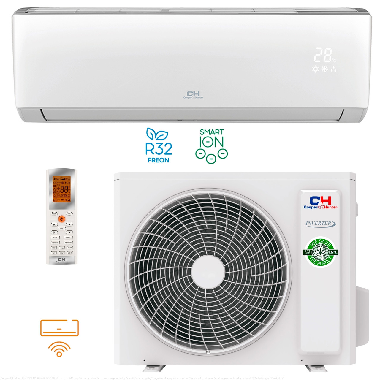 Інверторний кондиціонер тепловий насос Cooper&hunter Arctic NG Inverter до 25 кв.м. зі складу