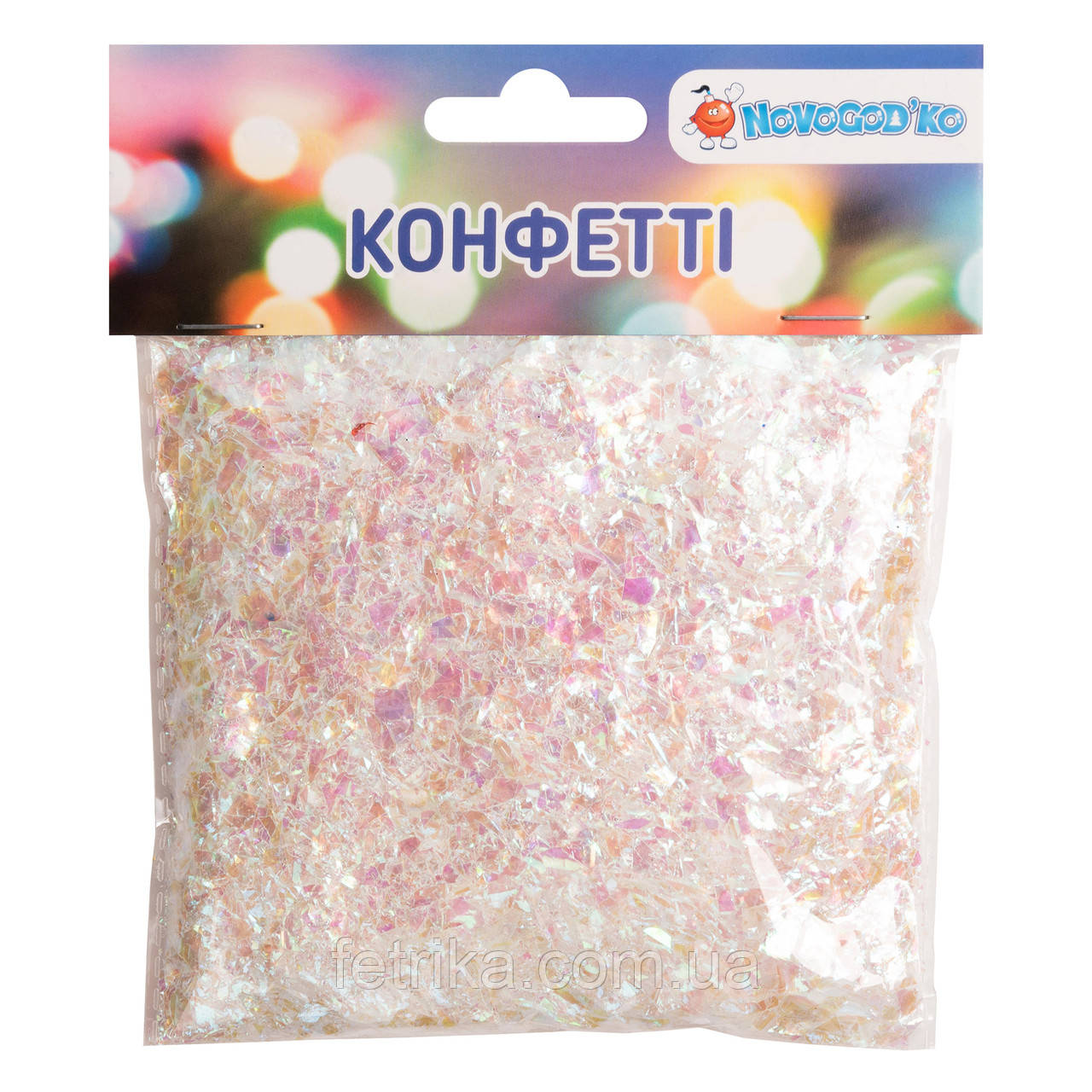 Конфетті Novogod'ko, 30 г, білий перламутр