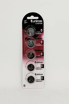 Батарейка Uniross літієва SP5 CR2032 LITHIUM, ціна за 5шт 316421 G-Rich