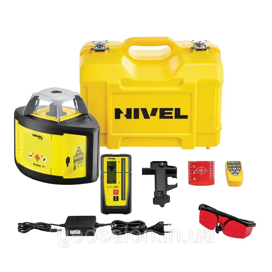 Нівелір лазерний ротаційний Nivel System NL500R DIGITAL дальність до 500м