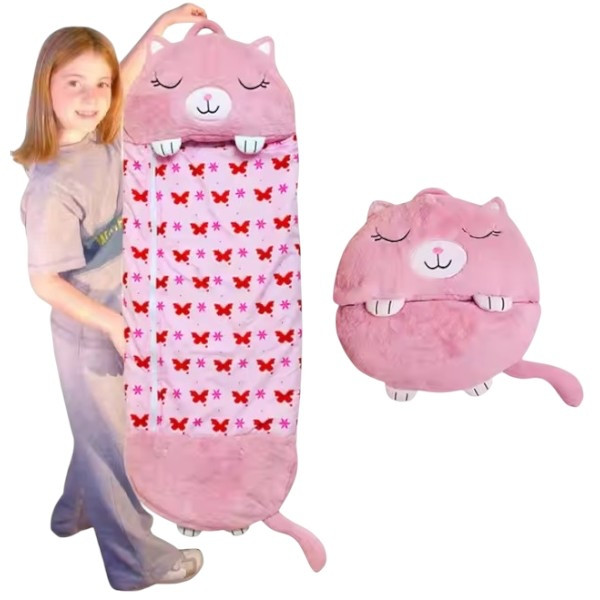 Дитячий спальний мішок-Подушка (130*50см) Baby sleeping bag Рожевий, фото 1