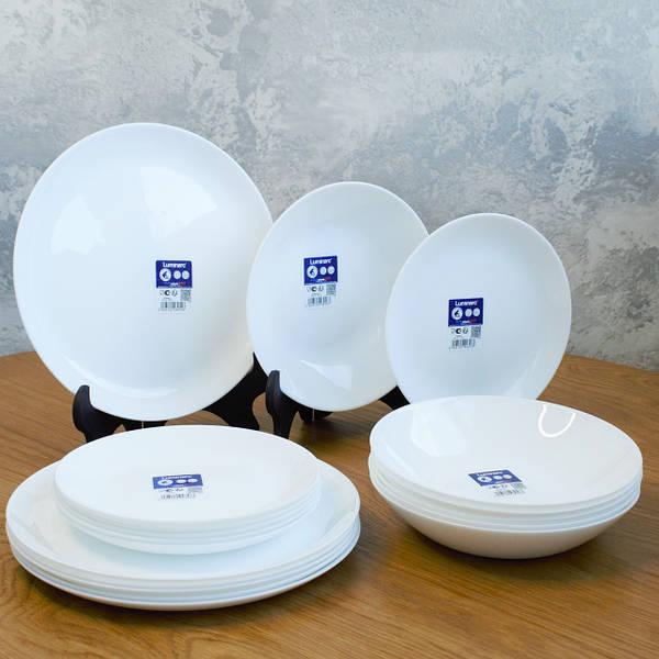 Бездоганна Класика Сервіз столовий білий 30 предметів Luminarc Diwali V0362