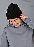 Жіноча Шапка Стаф Базова Чорна Однотонна Staff 2 Black Basic Denver