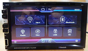 Автомагнітола 2din Pi 803 GPS 7" екран GPS-MP3-Dvd-Tv/Fm-тюнер