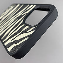 Чохол для Apple iPhone 12 Pro чохол з принтом зебра на телефон айфон 12 про чорний з білим a01o, фото 5
