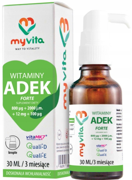 MYVITA ADEK FORTE 30ML ADEK ВИТАМИННЫЕ КАПЛИ, фото 1