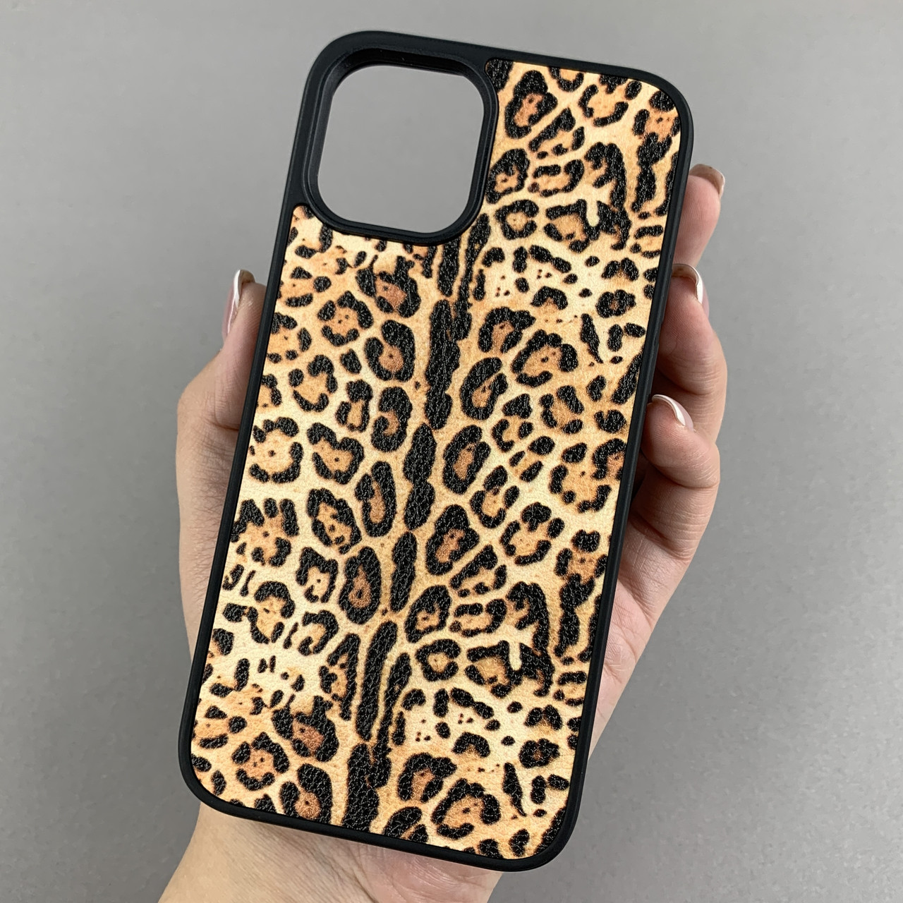 Чохол для Apple iPhone 12 чохол з леопардовим принтом на телефон айфон 12 коричневий a01o