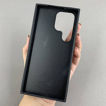 Чохол для Samsung Galaxy S24 Ultra плямистий чохол з принтом на самсунг с24 ультра чорний з коричневим a01o, фото 3