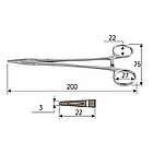 Голкотримач Crile-Wood, 20 см, J-24-013, фото 2