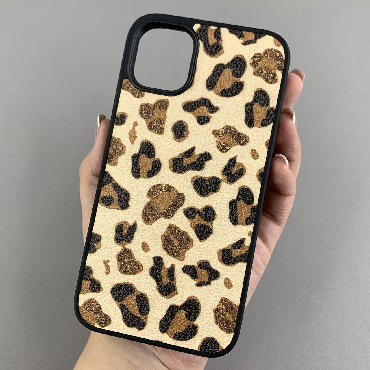 Чохол для Apple iPhone 11 плямистий чохол із принтом на телефон айфон 11 чорний із коричневим a01o