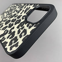 Чохол для Apple iPhone 11 чохол з леопардовим принтом на телефон айфон 11 чорний з білим a01o, фото 5