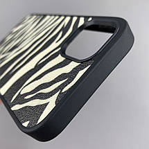 Чохол для Apple iPhone 11 чохол з принтом зебра на телефон айфон 11 чорний з білим a01o, фото 5