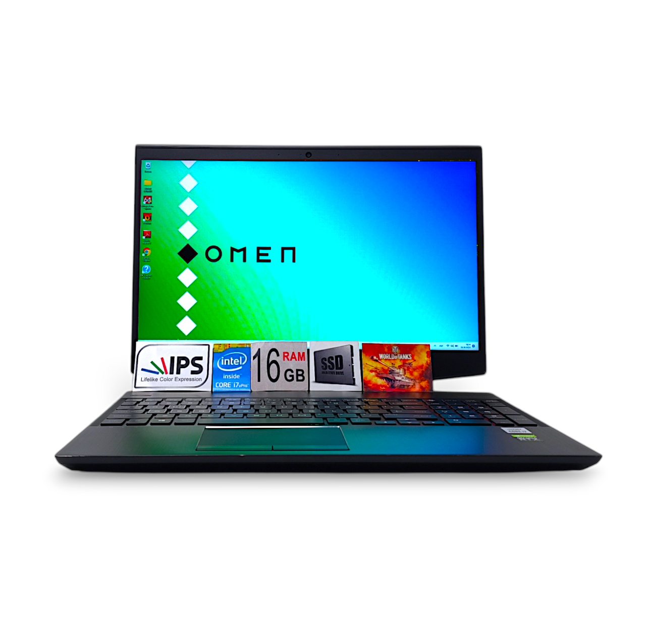 Ноутбук HP OMEN 15.6 " FHD IPS 144Hz i7-10750H 16GB RAM SSD 512GB Nvidia RTX 2060 6GB