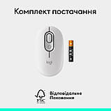 Миша бездротова Logitech Pop Mouse with Emoji Off-White (910-007411), фото 9