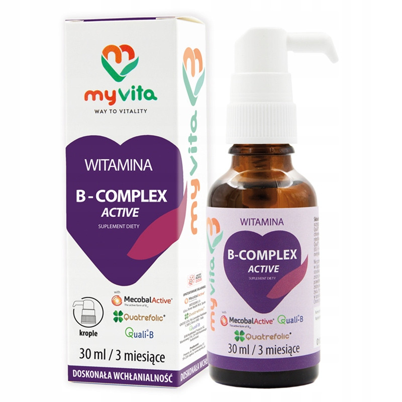 MyVita Vitamin B-Complex Active 30 мл, фото 1