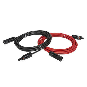 Кабель для сонячних панелей MC4-MC4 -  6 мм, 5 метрів