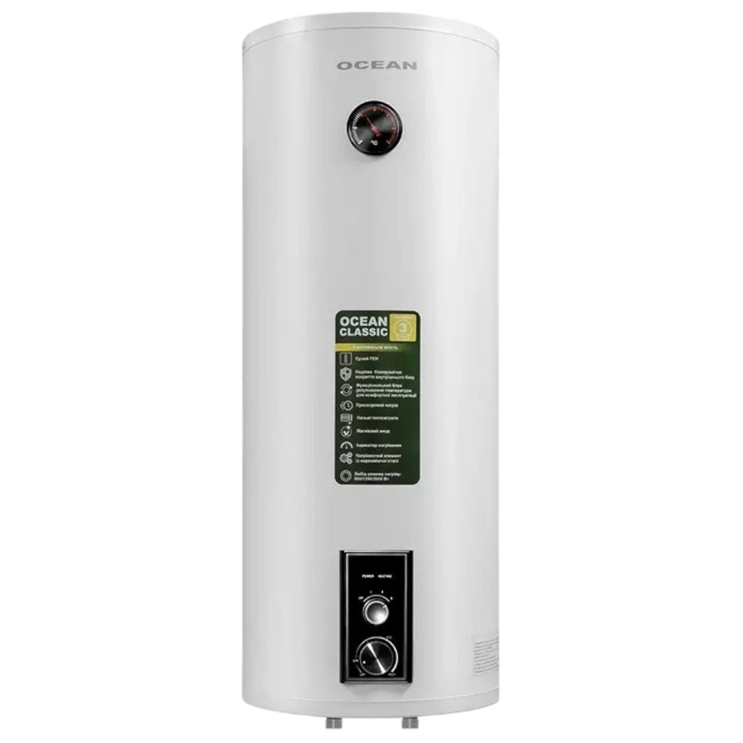 Водонагрівач OCEAN RZL80M-5 ETDT CLASSIC (сухий тен) 80л, фото 1