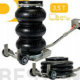 Пневмодомкрат BESTEN 3500 кг пневматичний домкрат із колесами, фото 2