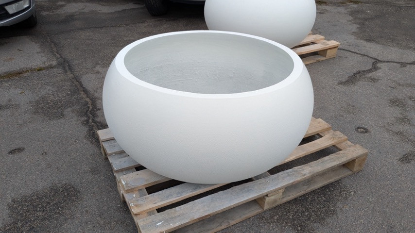 Вазон бетонний - Вілена В400 / Д760 White, фото 1