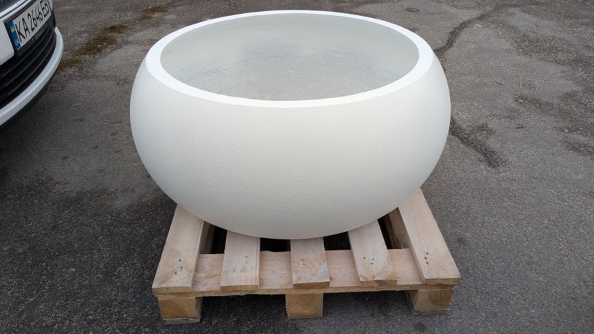 Вазон бетонний - Вілена В300 / Д560 Сірий, фото 1