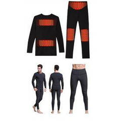 Чоловіча термобілизна з підігрівом 2E eFiber for Men Black, розмір XXL (2E-HUEFMXXL-BK)