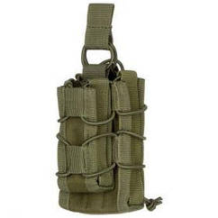 Чохол тактичний 2Е, подвійний, зелений (2E-MILTACDPOUCH-Y-OG)