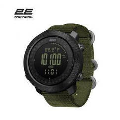 Тактичні годинники 2E Trek Pro Black-Green з компасом, барометром і крокоміром (2E-TCW30BK)