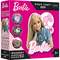 Пазли фігурні з дерева 50 елм. Barbie/ Trefl/