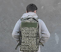 Рюкзак санитара Пиксель боевой тактический, сумка-укладка для военных медиков ВСУ на 37 литров Стохід Пиксель