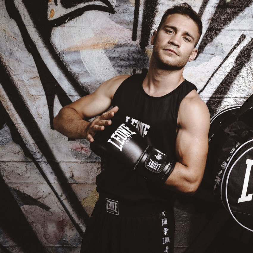 Рукавички боксерські 16 унцій для боксу та єдиноборств спарингу тренувальні оригінальні шкіряні надійні