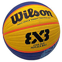 М'яч баскетбольний для стрітболу Wilson FIBA 3X3 Paris 2024 WZ3015001XB6F (розмір 6)